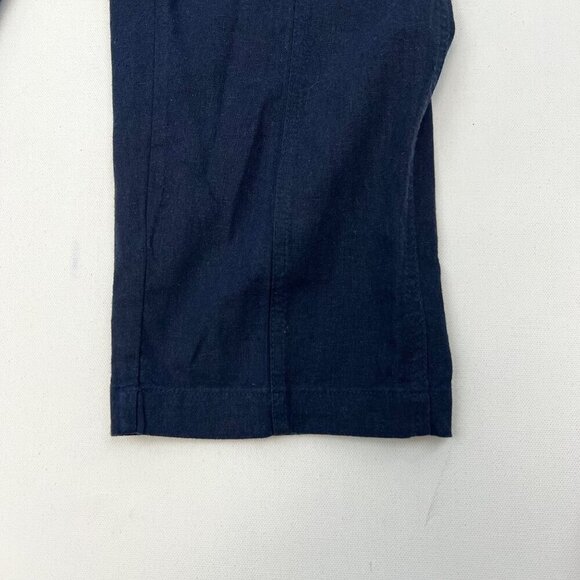 Joie Womens Linen Blend Cargo Pants Navy Size Large Drawstring - Picture 5 of 9